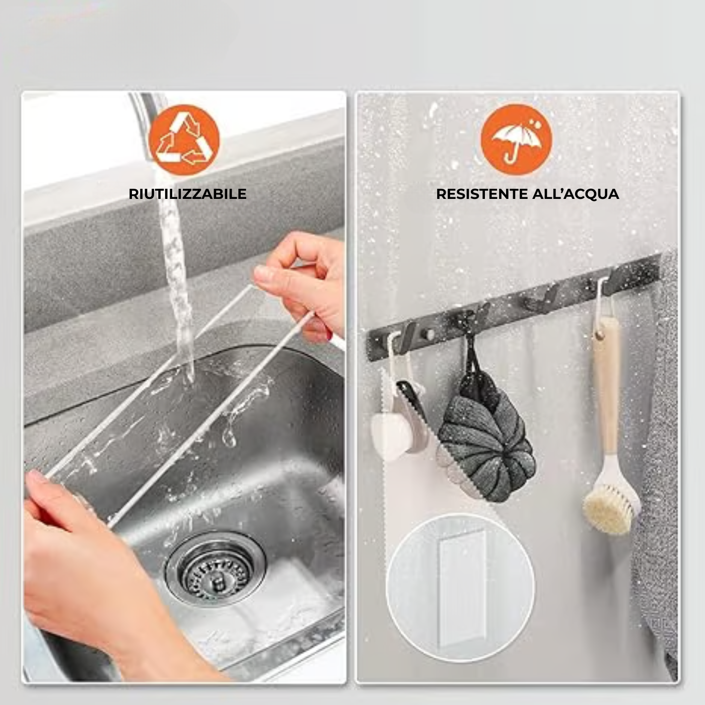 Nastro biadesivo extra large, trasparente e resistente
