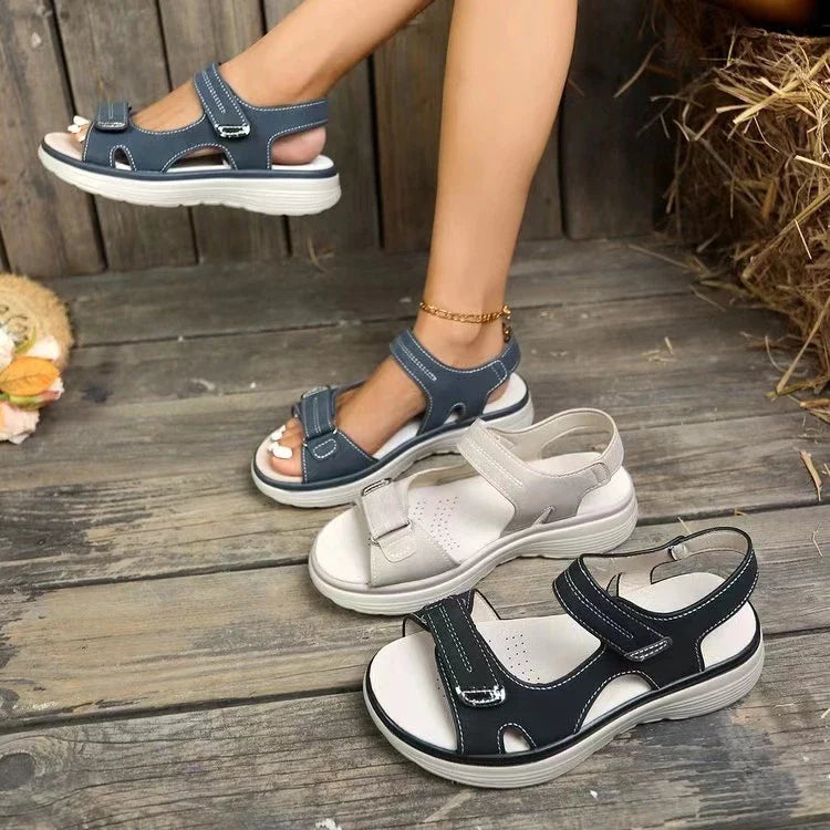 Olivia  - Sandali da donna comodi con suola morbida con strappo